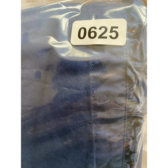 Chicos Jacket Womens Size 1 (Medium) Blue Blazer Ruffle‎ Open Front Preppy - Picture 13 of 13